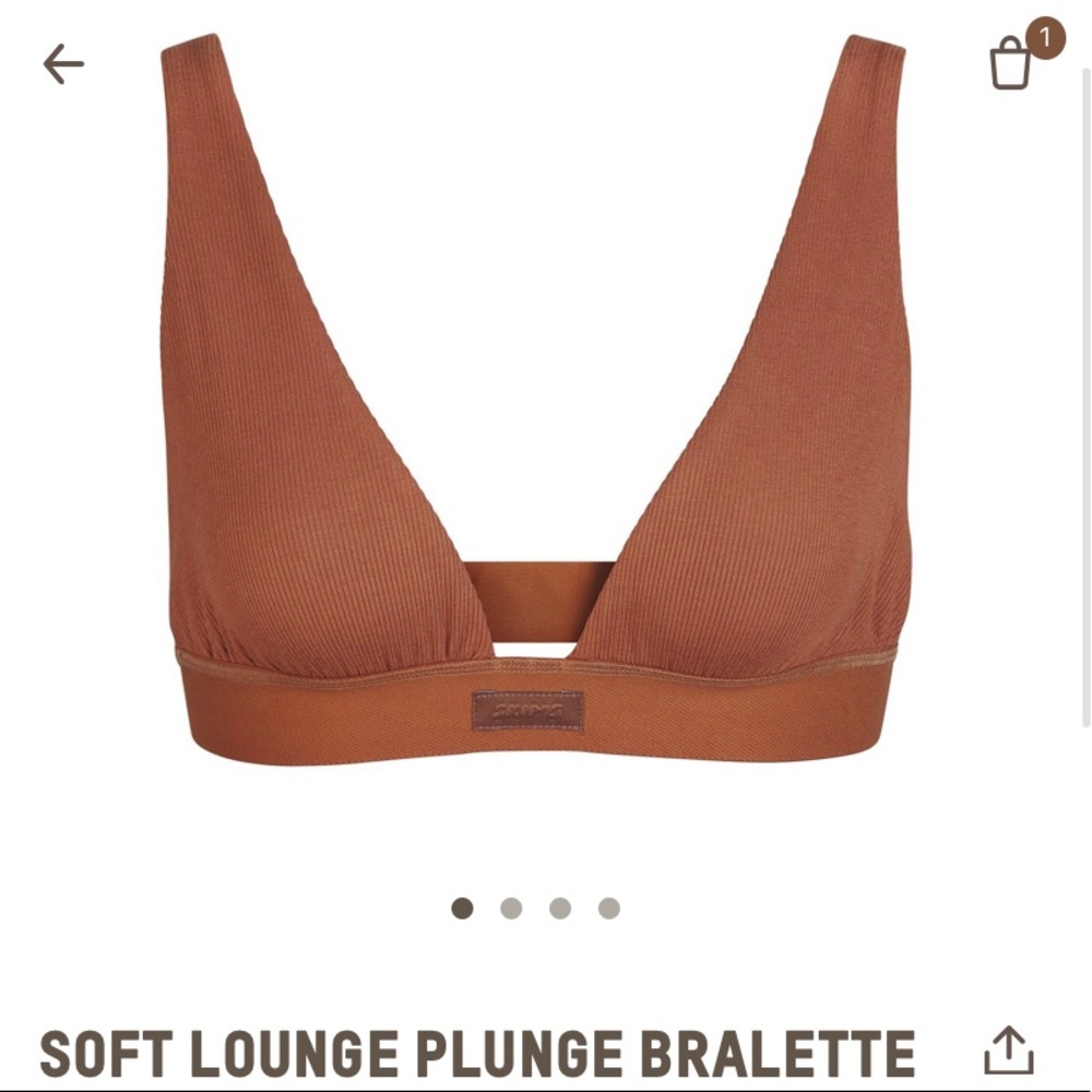 SKIMS Soft Lounge Plunge Bralette - NWT!!!
